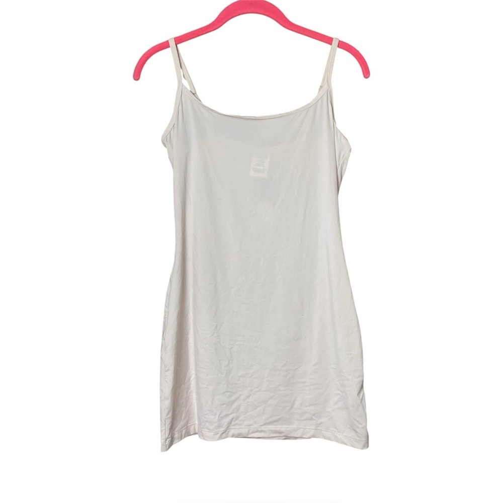 Victoria Secret Pink NWT Cream Mini Slip Dress Size L Adjustable Straps